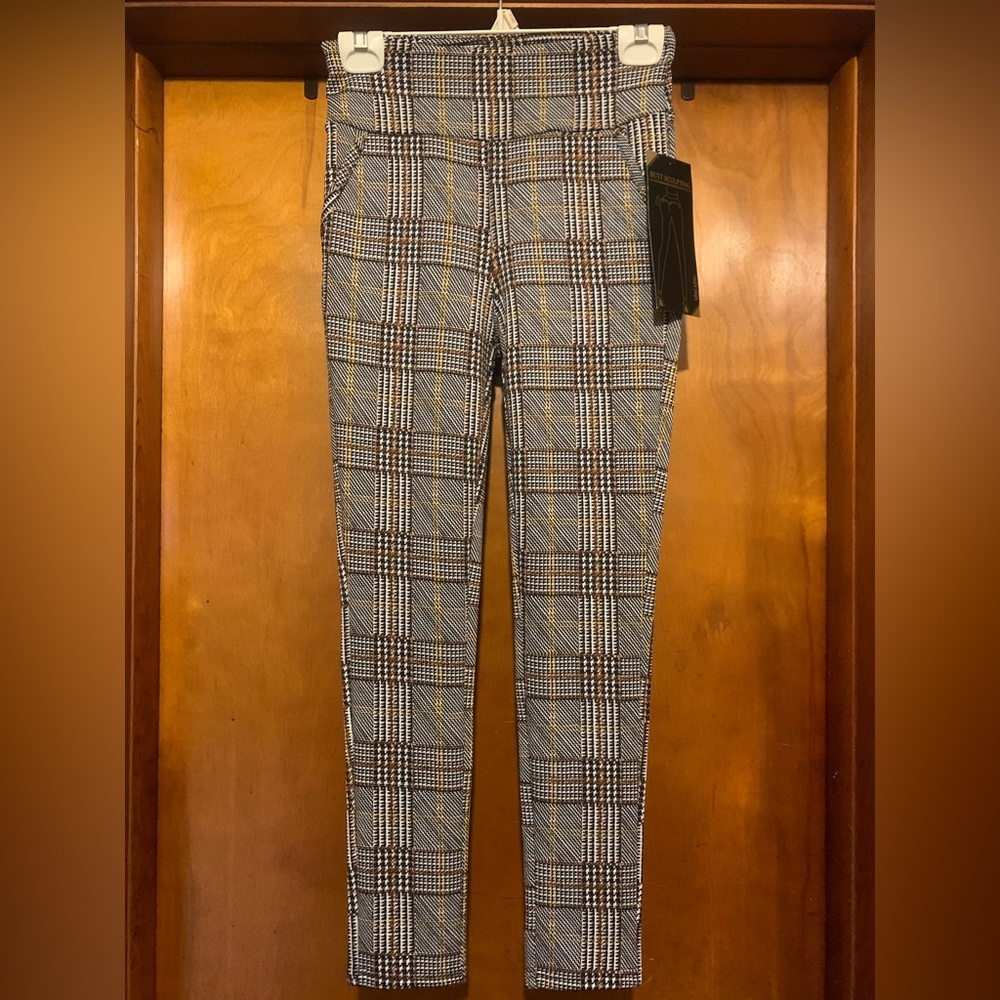 NWT ShoSho Size S Houndstooth Plaid Leggings